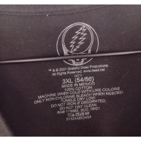 The Grateful Dead Rainbow Dancing Bears Black T-Shirt Mens 3XL - Picture 4 of 5